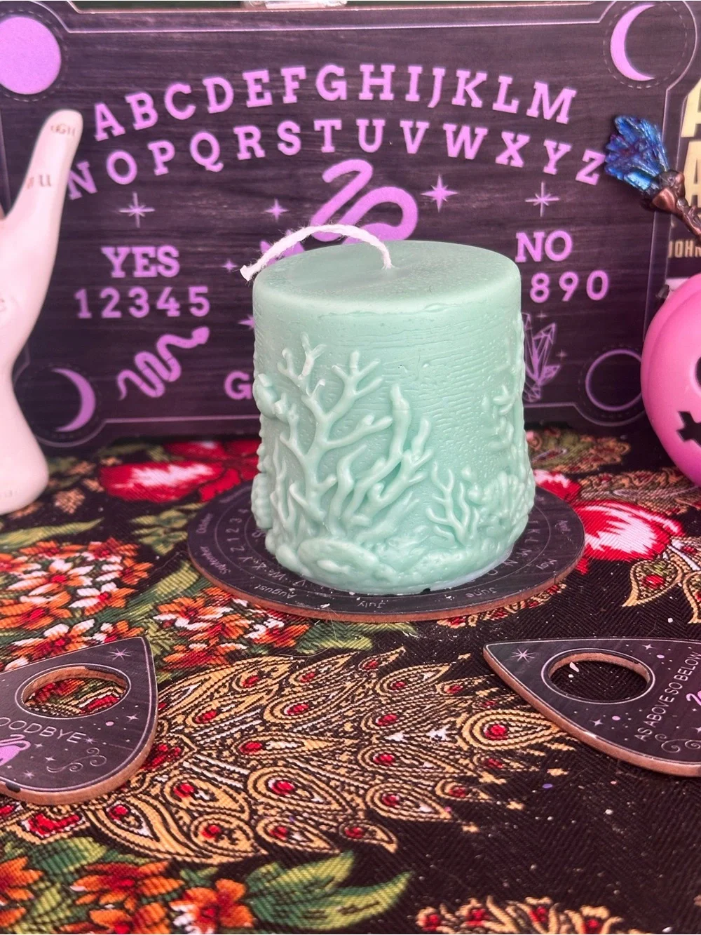 Sea Life Pillar Candle | Ocean Candle | Coastal Beach Decor